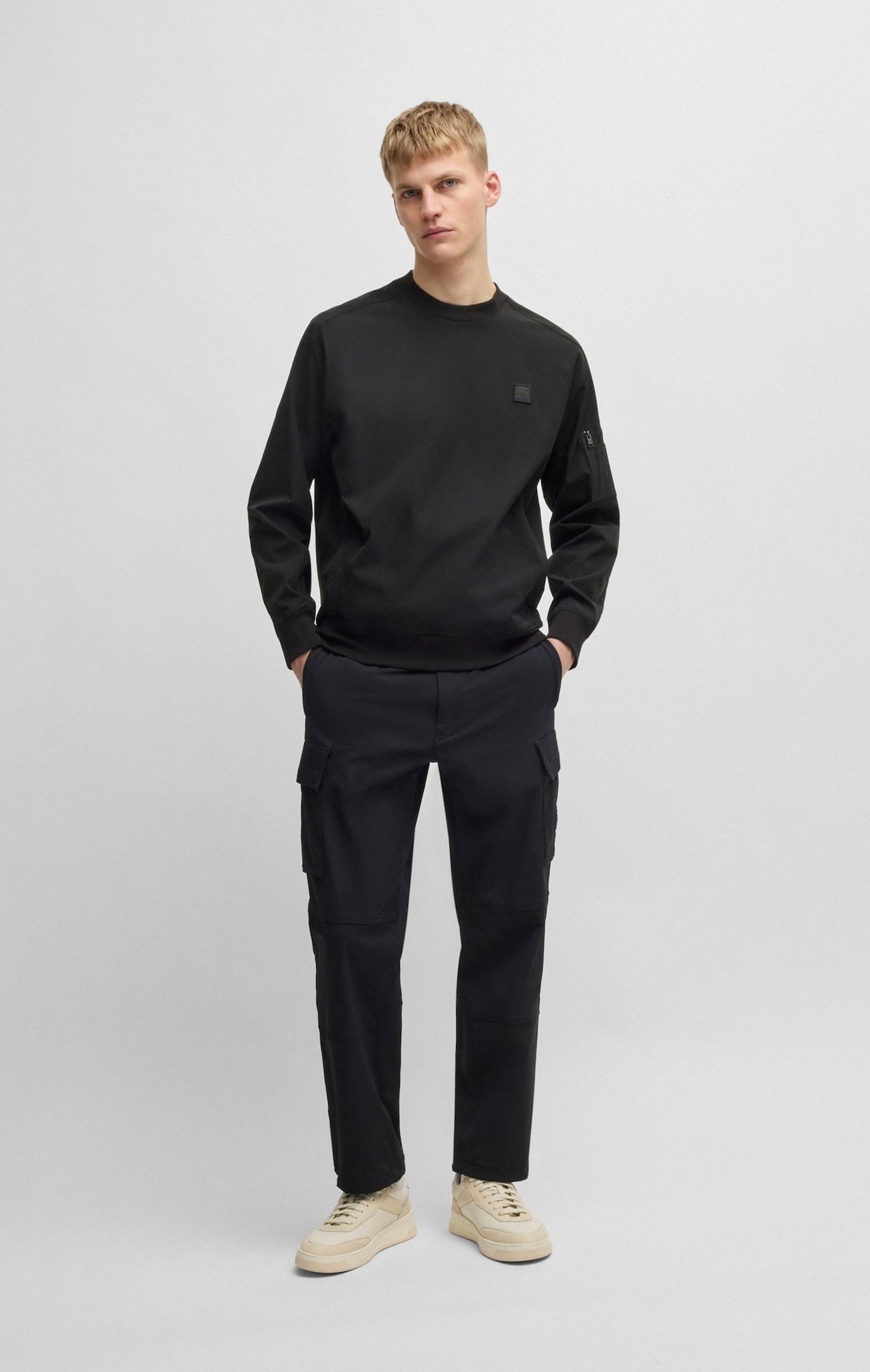 BOSS tech jersey sweatshirt