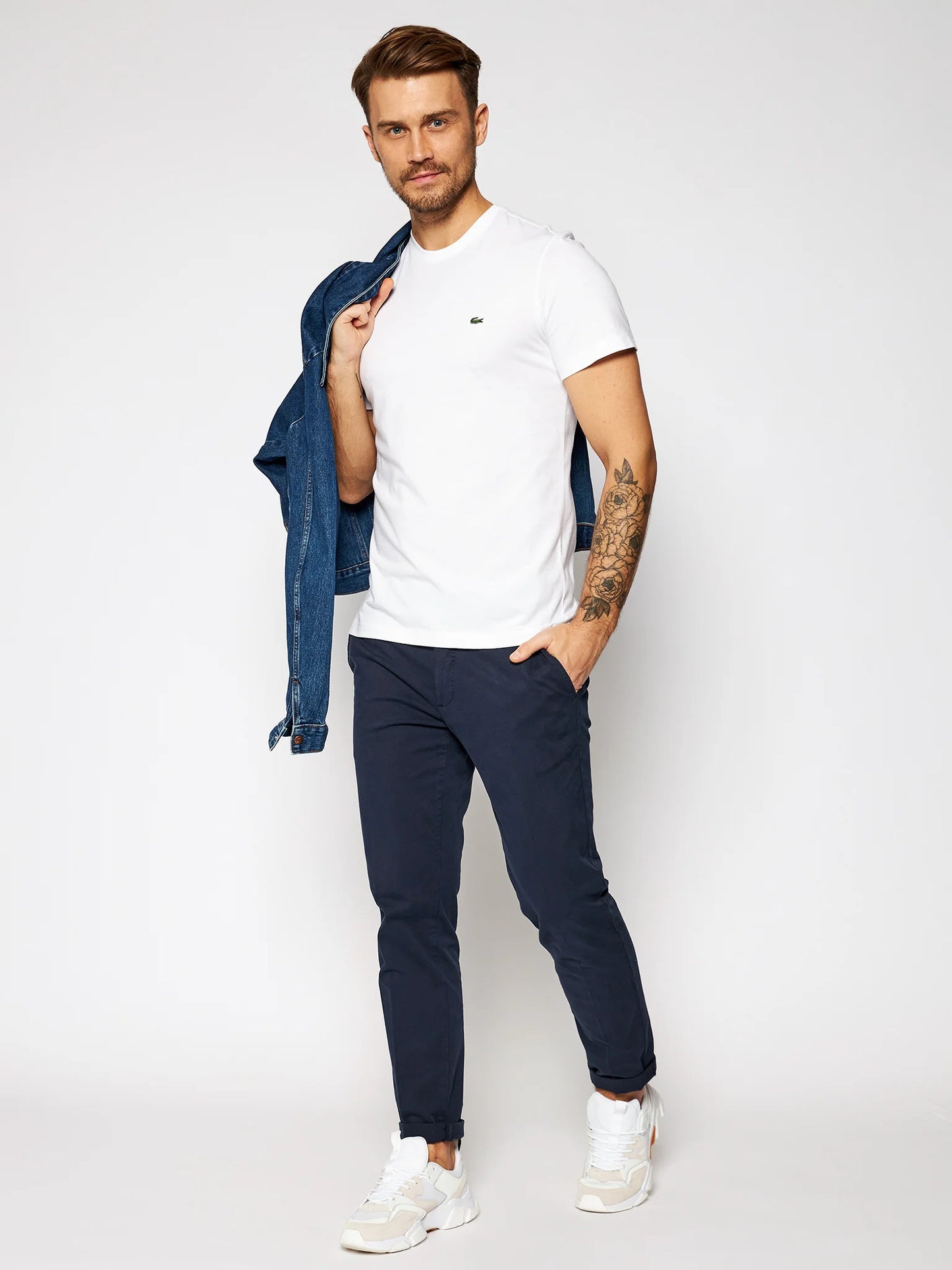 LACOSTE basic tshirt white