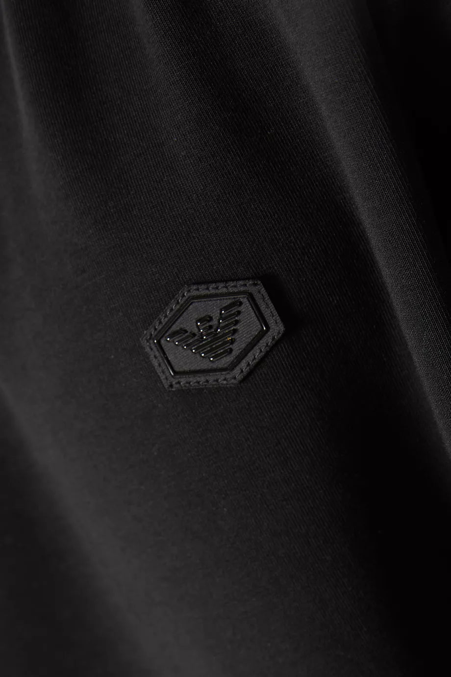 Emporio Armani SWEATSHIRT S-LOGO INTRLOCK BLACK