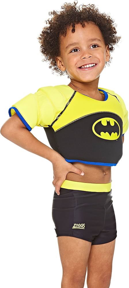 Zoggs Z802318120 Justice League Water Confidence Water Wing Swim Vest for 2-3Years, Batman