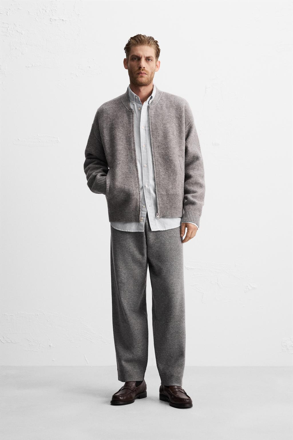 Jacket Zara Zip Up Wool