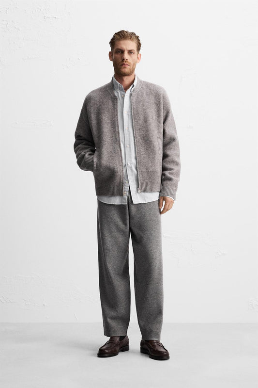 Jacket Zara Zip Up Wool