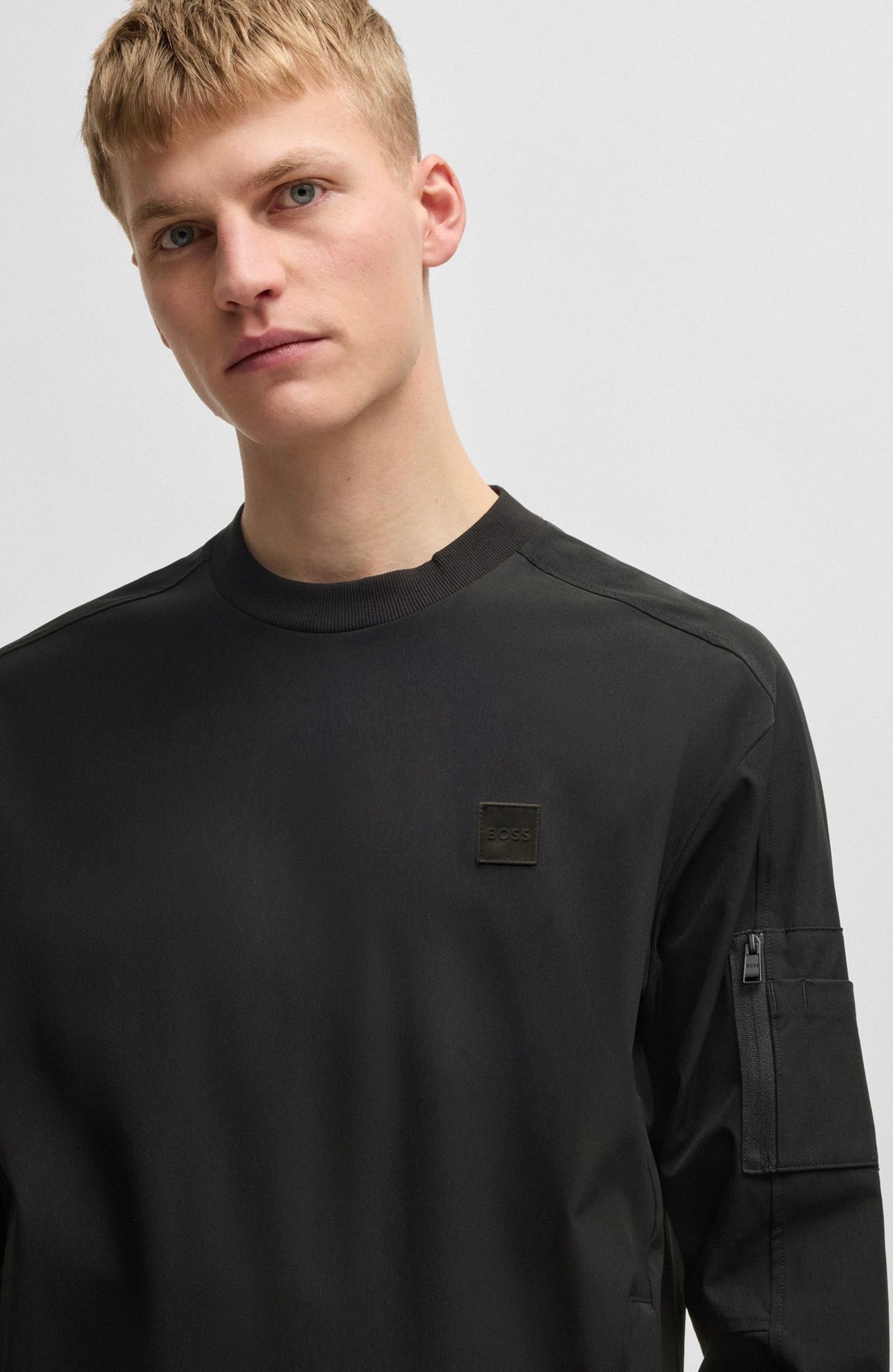 BOSS tech jersey sweatshirt