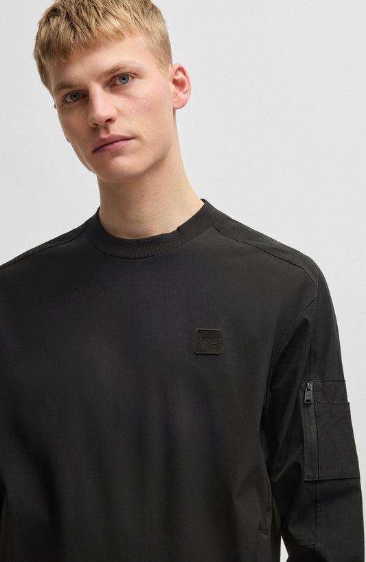 BOSS tech jersey sweatshirt