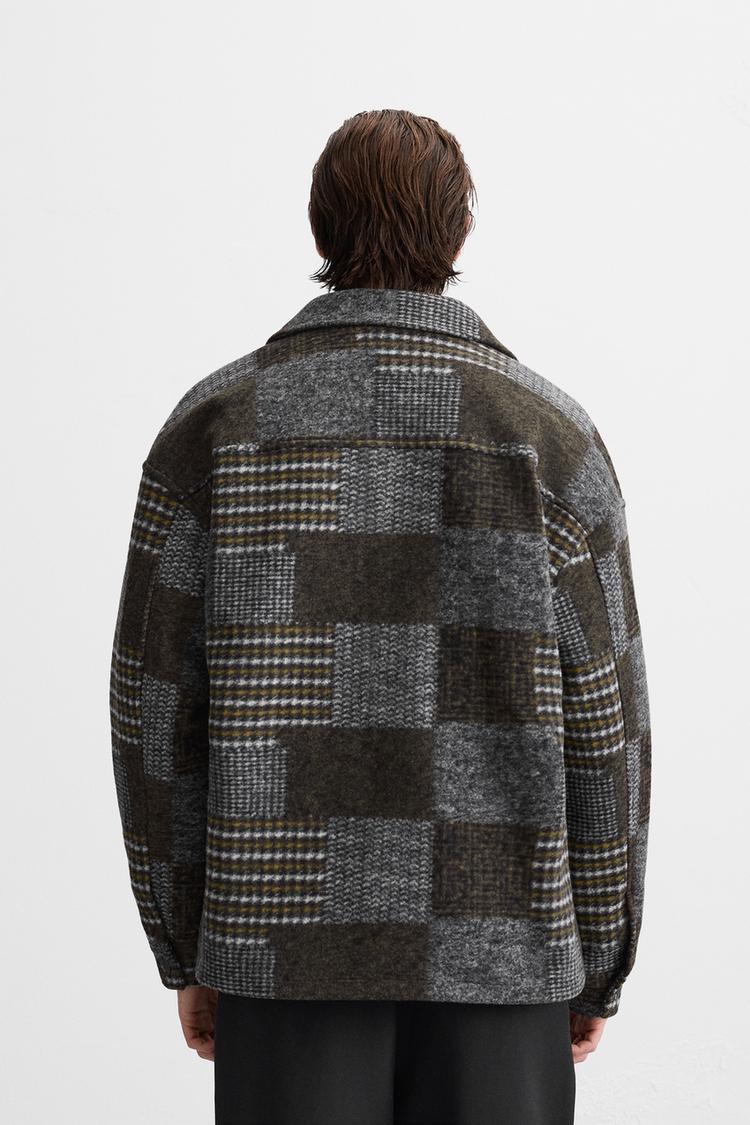 Zara jacket Paded bomber Wool