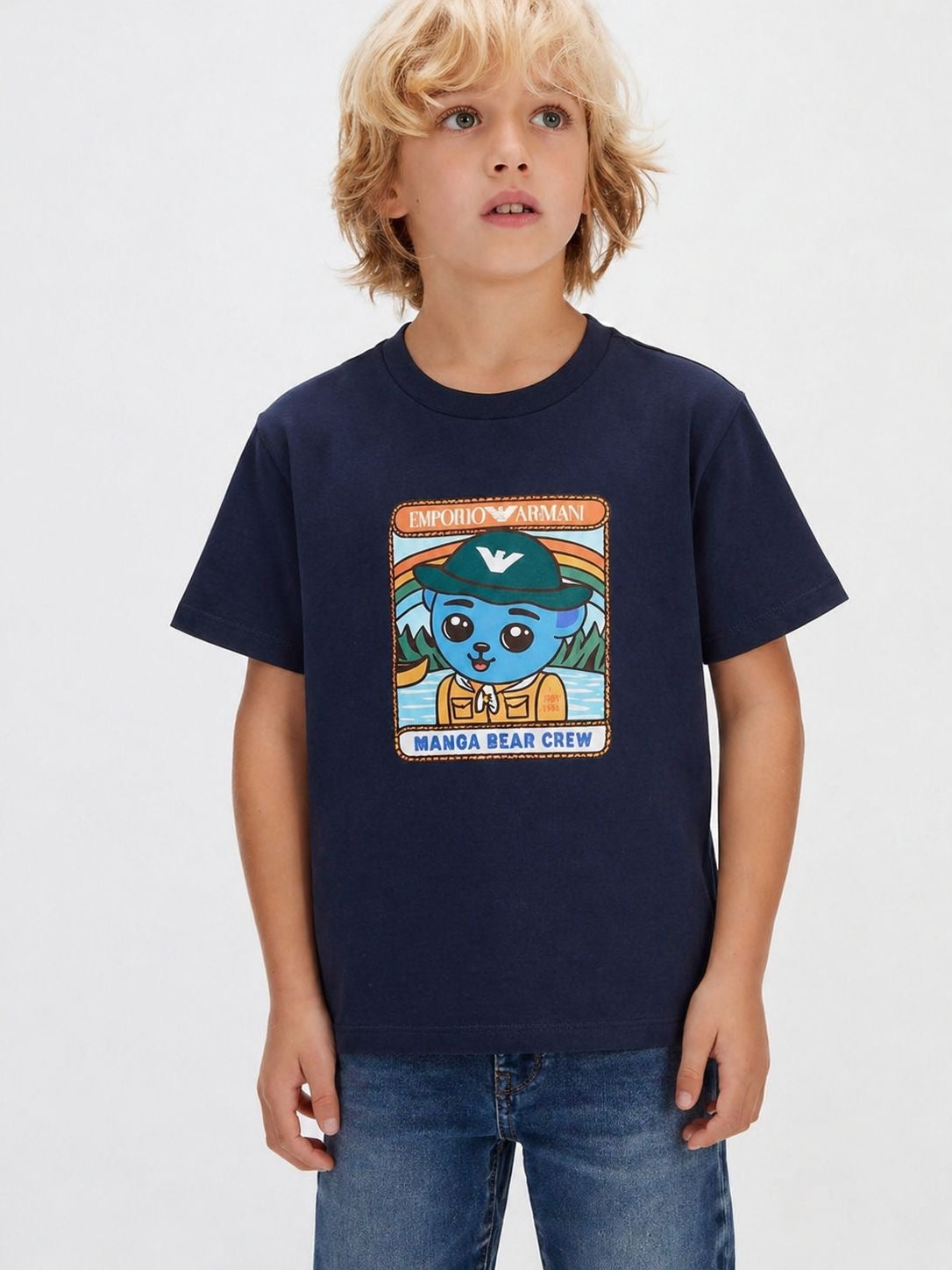 Emporio Armani Kids Smurf Yellow T-Shirt