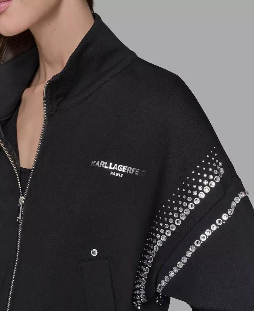 KARL LAGERFELD PARIS Rhinestone suit (fit bigger)