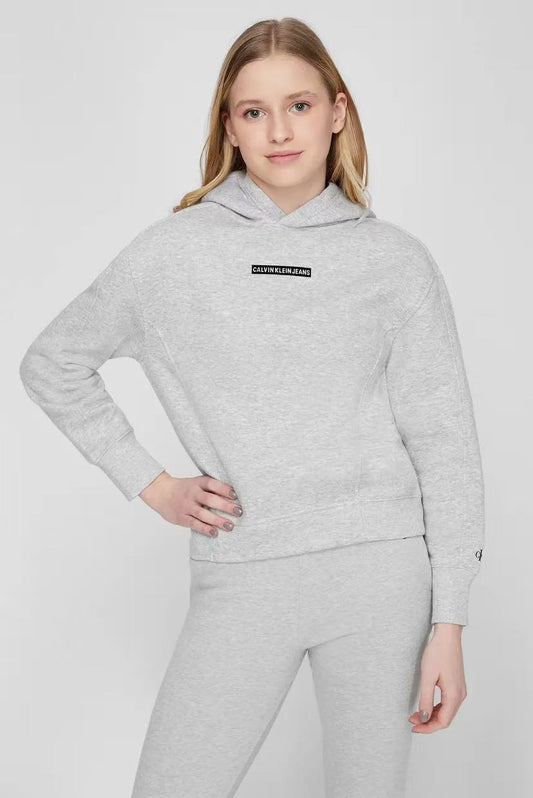 CALVIN KLEIN Relaxed Hoodie in Organic Cotton Blend Fleece unisex
