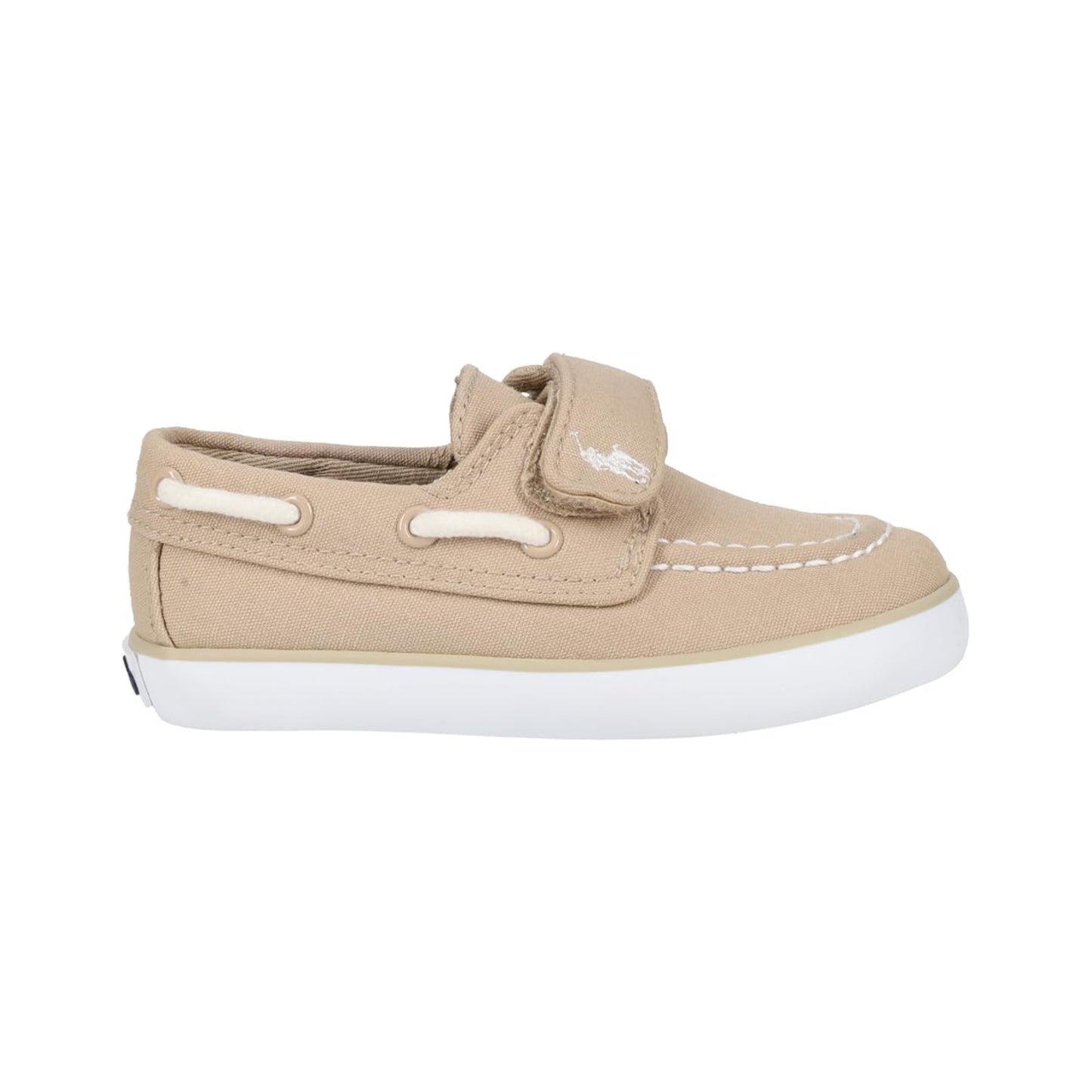 RALPH LAUREN CANVAS SLIP-SHOES BEIGE SHOES (without box)