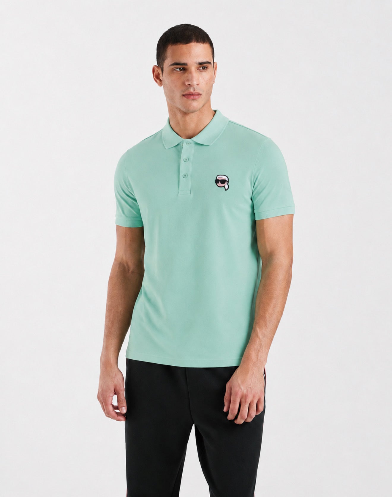 Karl Lagerfeld Ikon-appliqué polo shirt