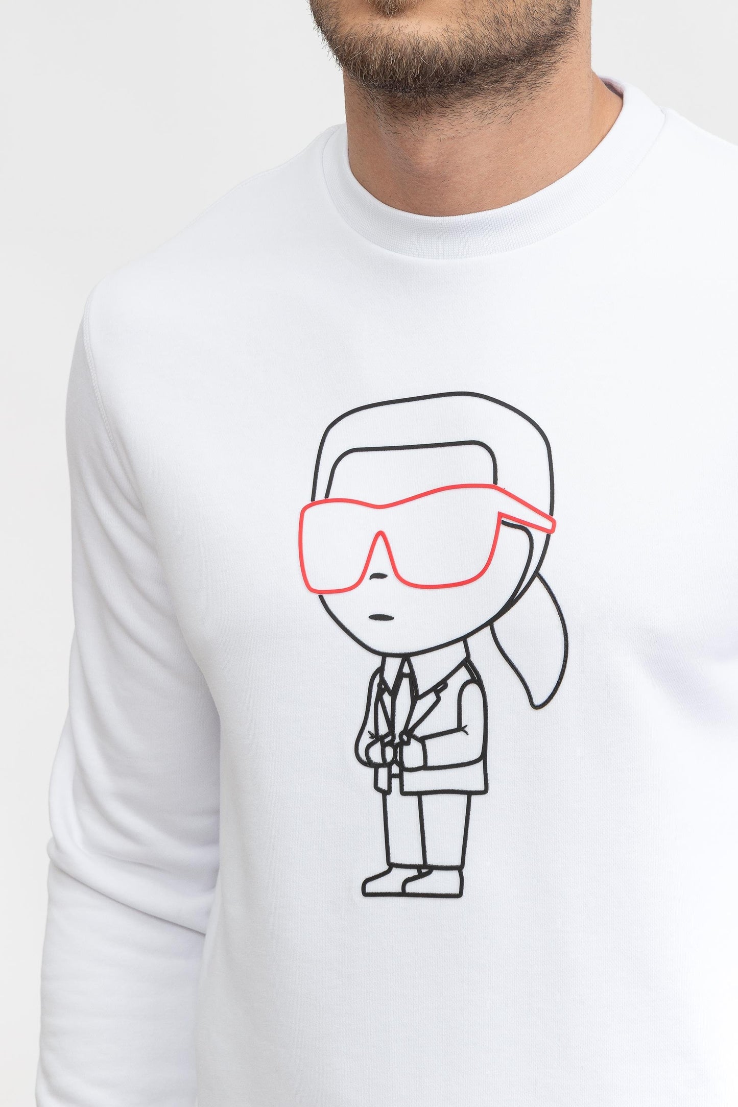 KARL LAGERFELD Round Sweatshirt Slim Fit Uni sex