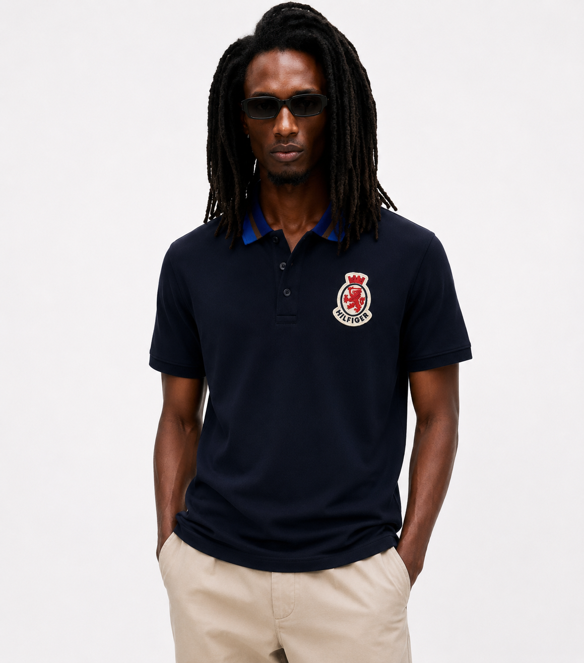 Tommy Hilfiger men's regular fit polo shirt midnight navy