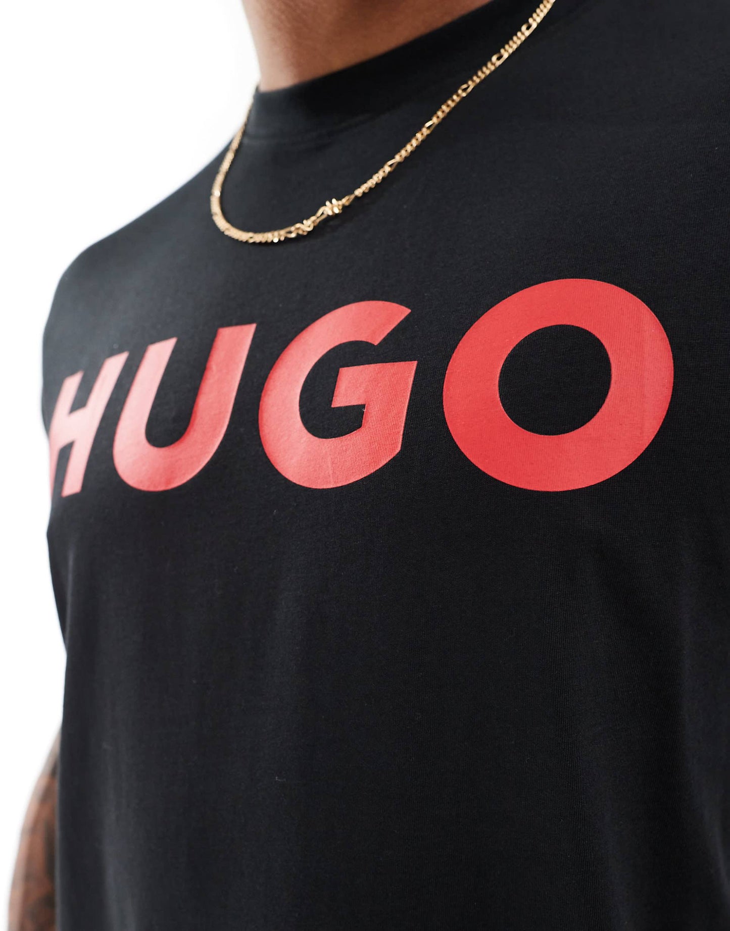HUGO TSHIRT RD BG LOGO Black