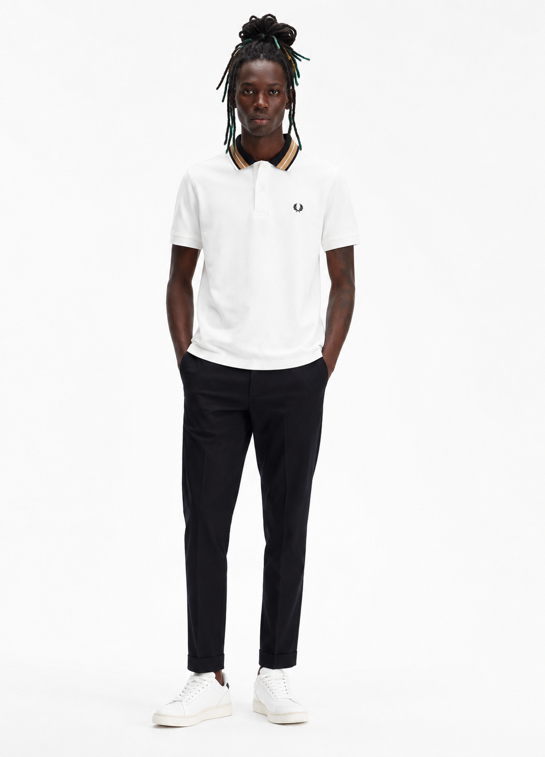 Fred Perry white  polo shirt