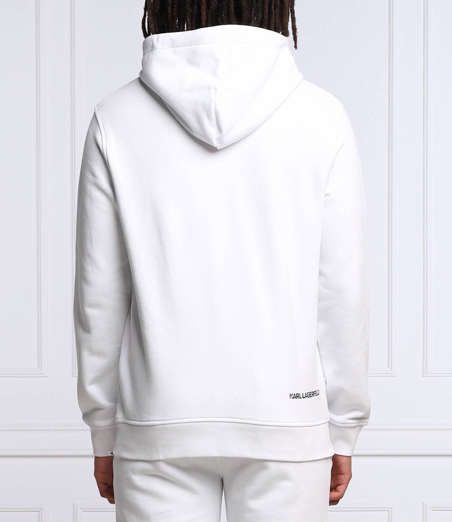 KARL LAGERFELD Hoodie Unisex Slim Fit Melton