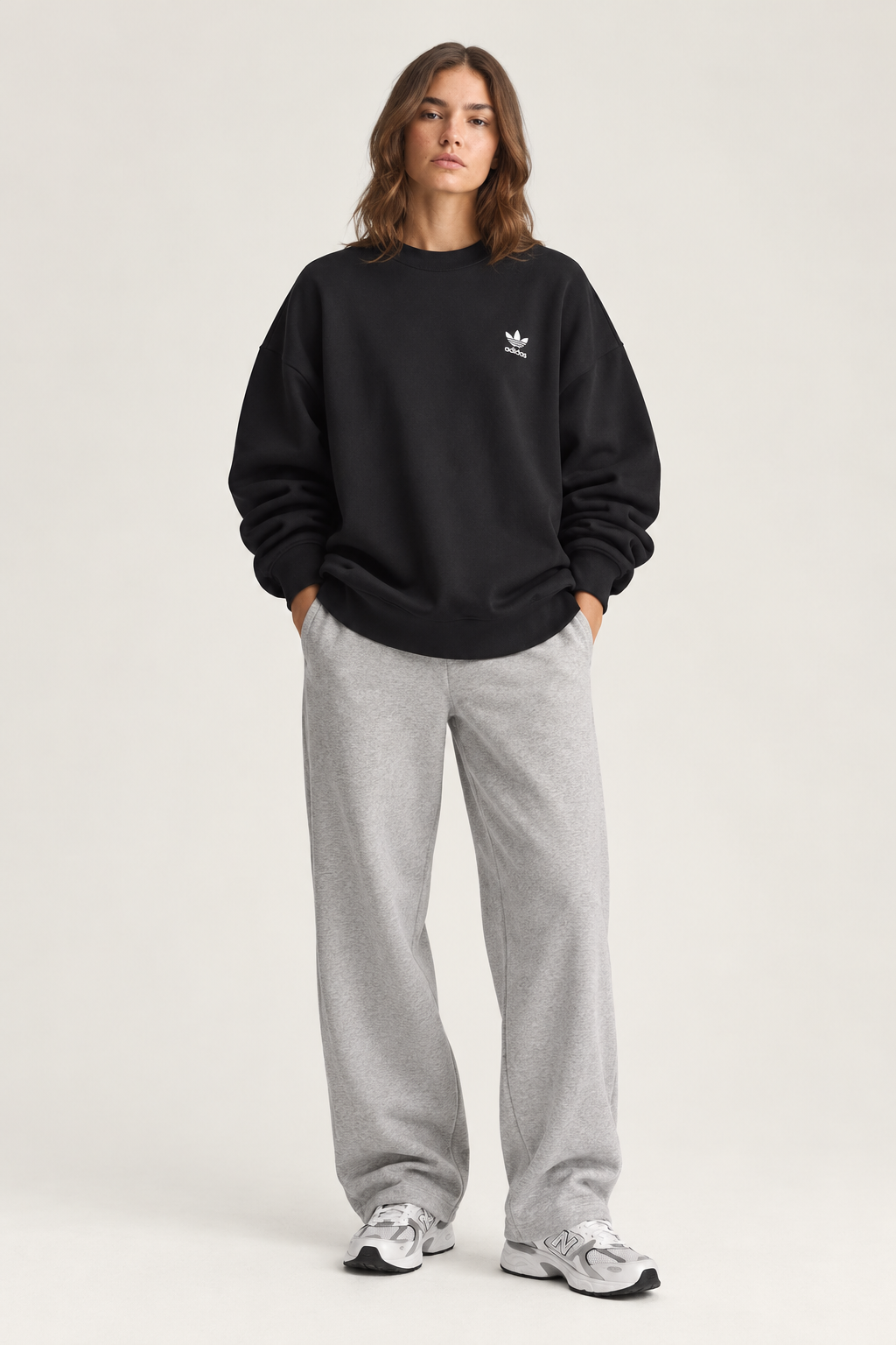 Adidas Sweatshirt oversized Black