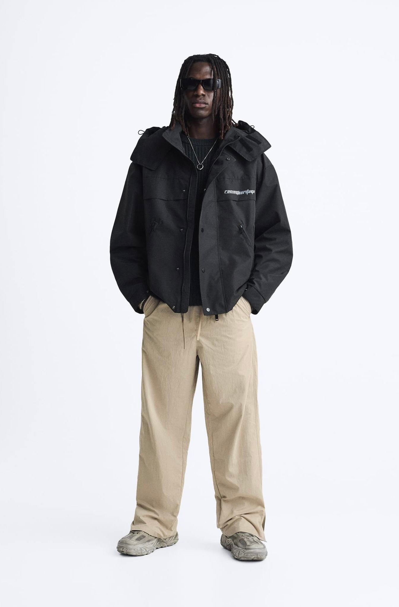 Zara Technical Trousers With Jogger Waist Pant