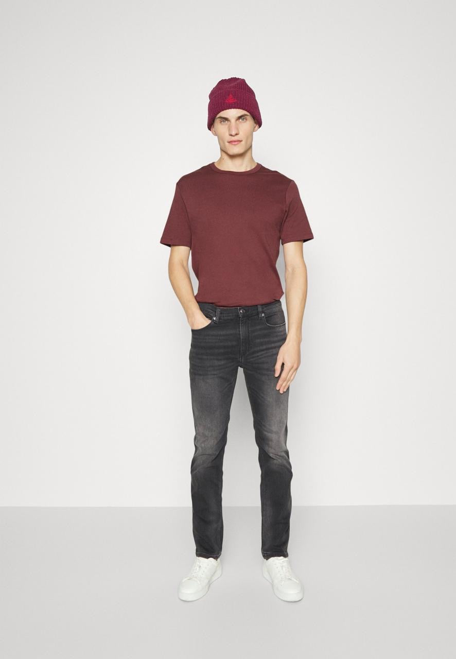HUGO BASIC LYCR TSHIRT BURGNY