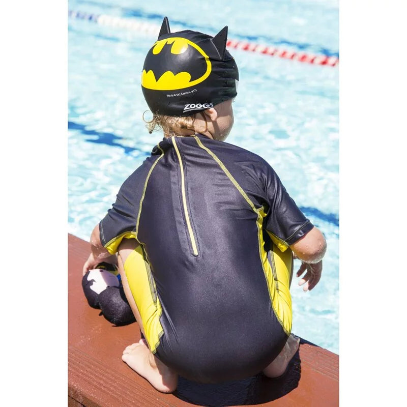 Batman 3D Silicone Swim Cap - Black/Yellow