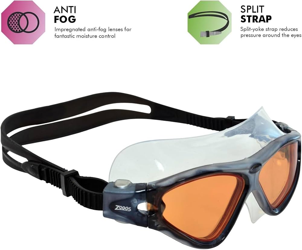 Zoggs Unisex Tri-vision Mask Tri-Vision Mask Grey Black Tint Copper adults