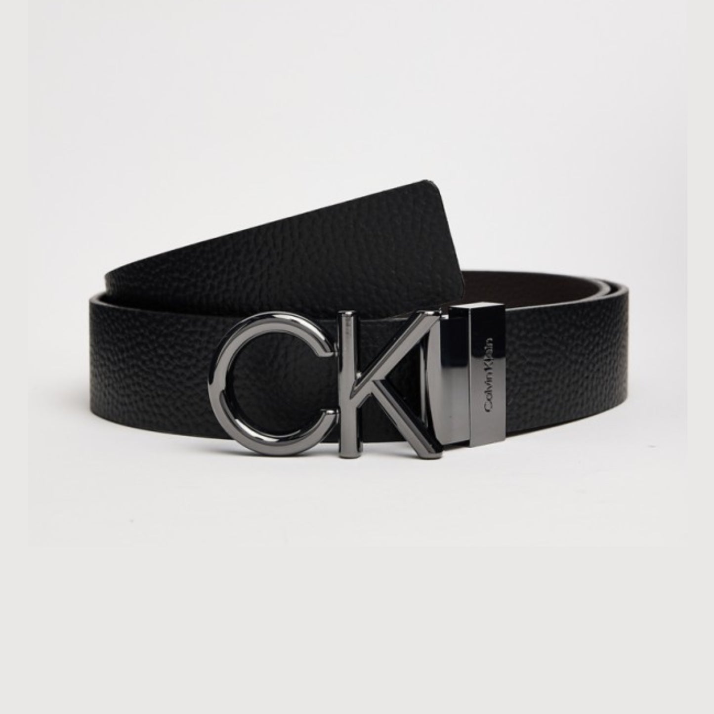 CALVIN KLEIN LEATHER BELT BLACK