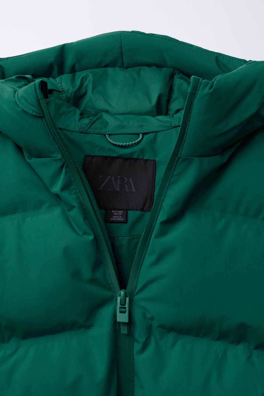 ZARA WATER-REPELLENT PUFFER COAT
WITH LABEL