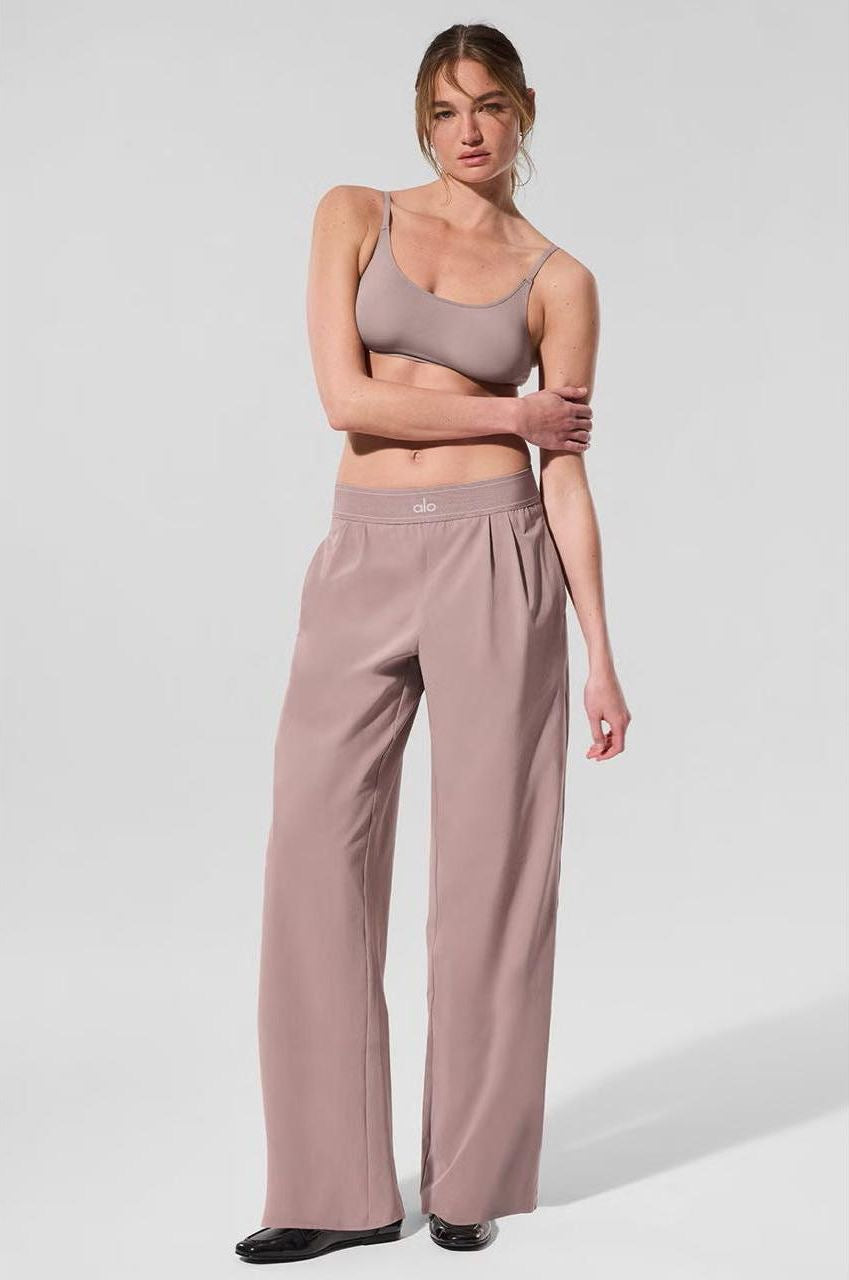 ALO HighRise Logo Elastic Waist Yoga Pants (fit smaller)