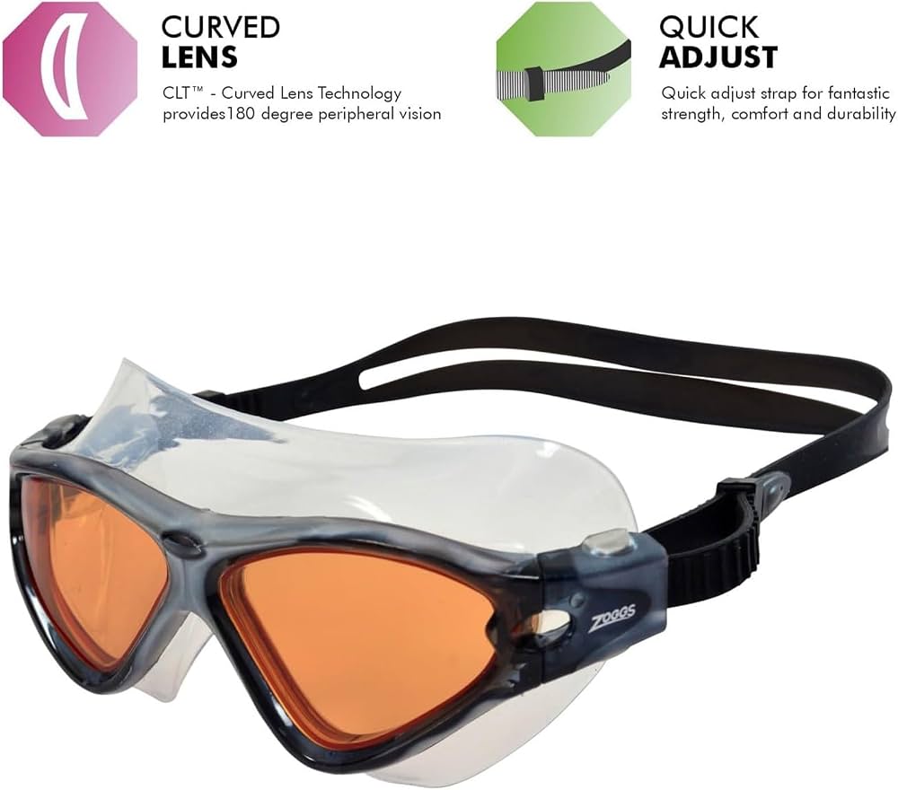 Zoggs Unisex Tri-vision Mask Tri-Vision Mask Grey Black Tint Copper adults