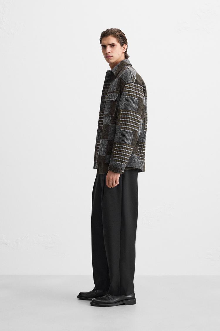 Zara jacket Paded bomber Wool