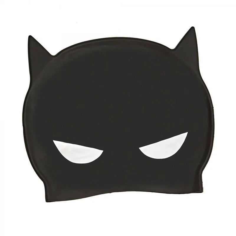 Batman 3D Silicone Swim Cap - Black/Yellow