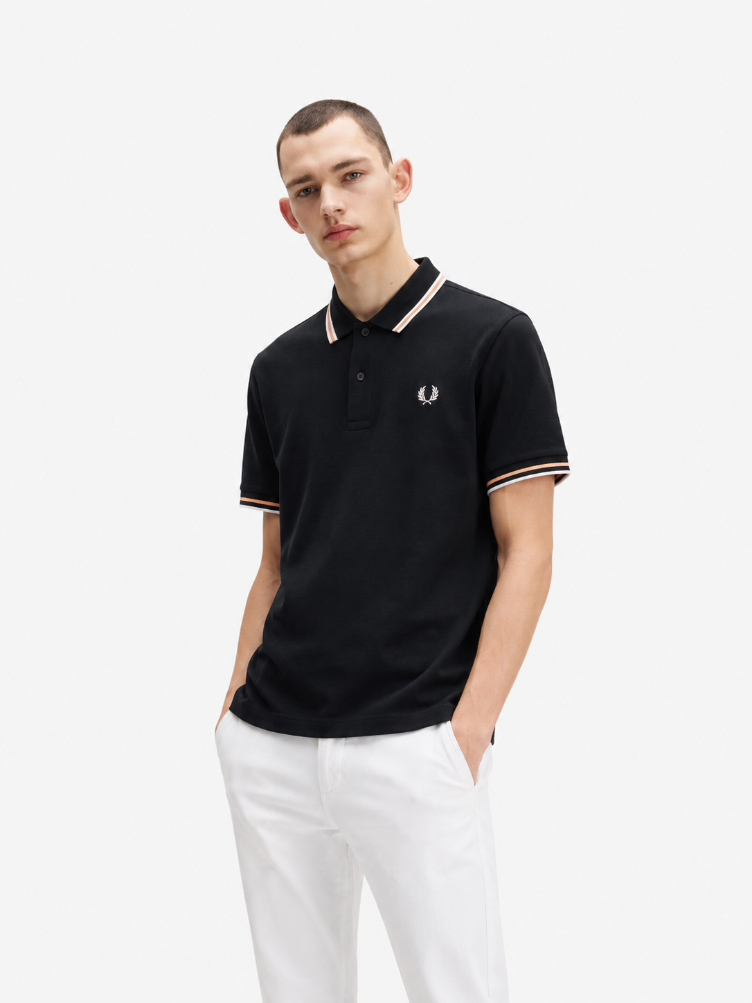 Fred Perry  polo shirt sqr blk/sqr