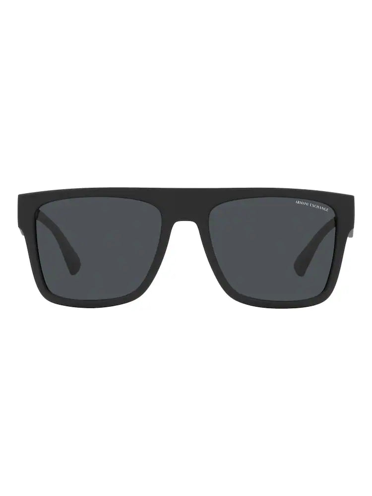 Armani Exchange Black Ax4113S Rectangle Sunglasses unisex