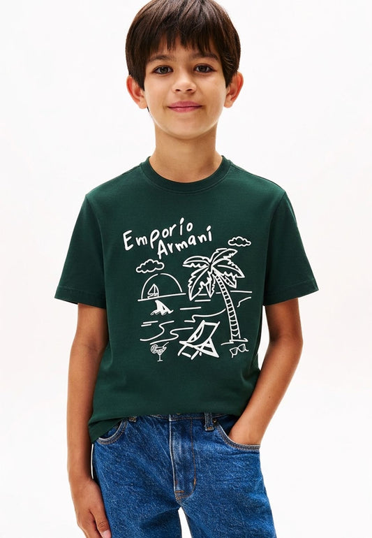 Emporio Armani Kids Summer Graphic T-Shirt