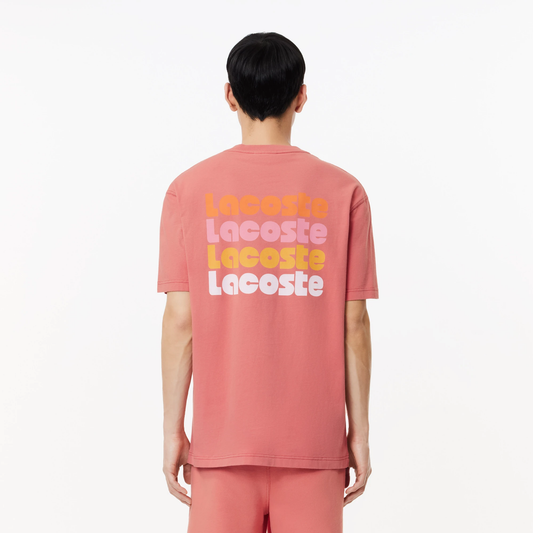 Lacoste printed tshirt (fit smaller )