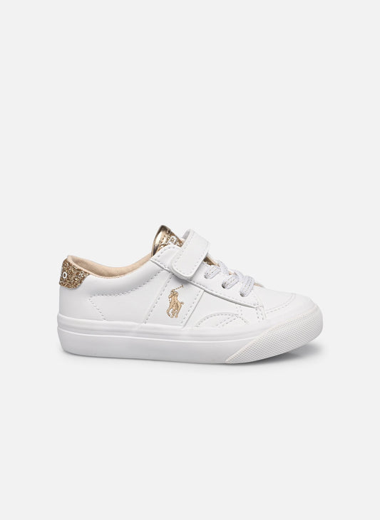 RALPH LAUREN WHITE /GOLD SHOES  (without box)