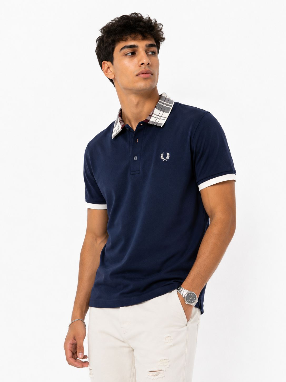Fred Perry navy polo shirt