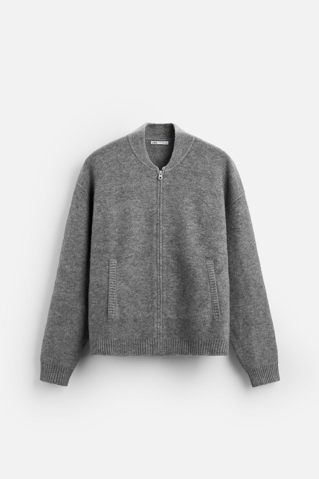 Jacket Zara Zip Up Wool