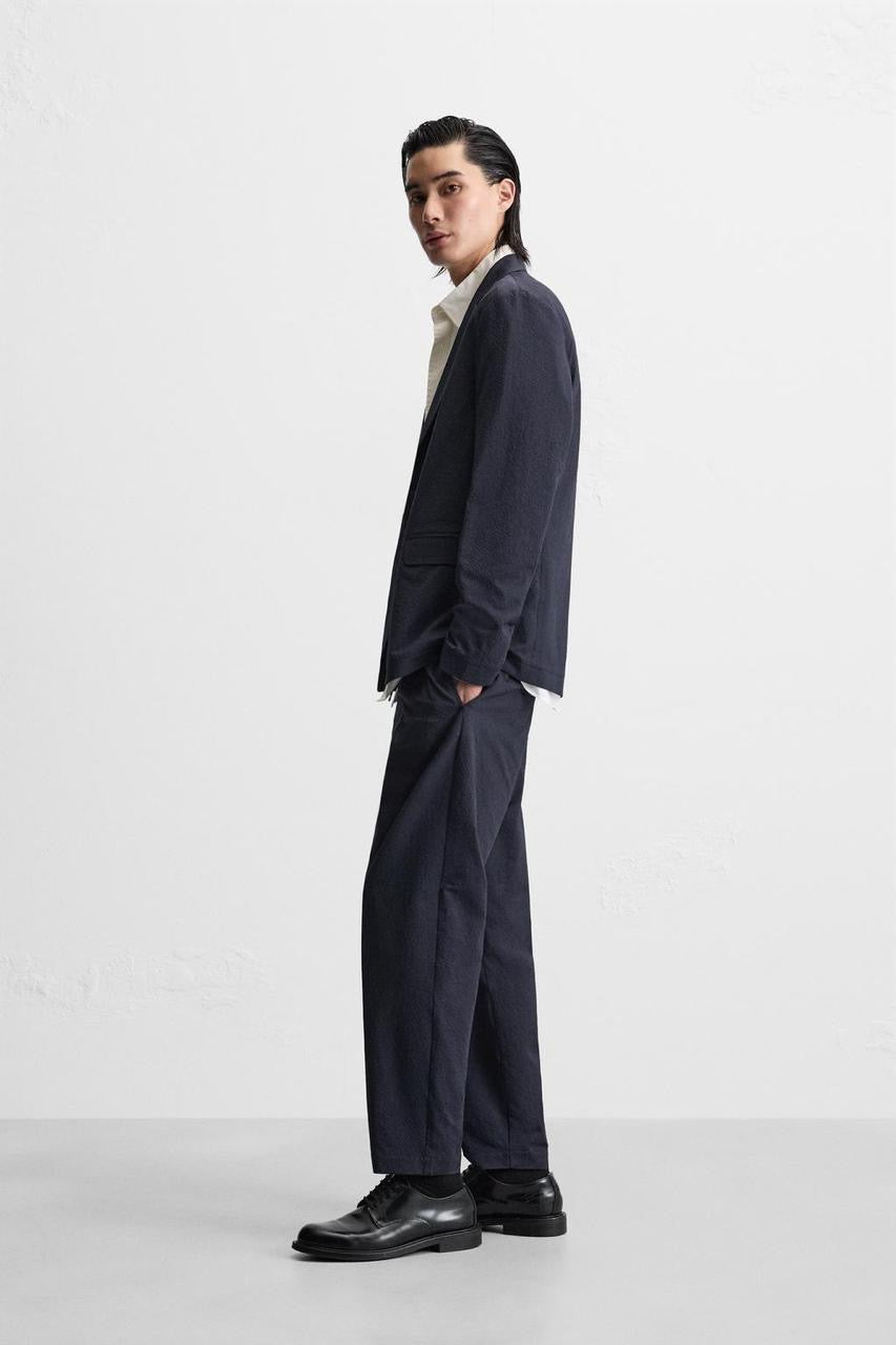 ZARA Textured Summer Trousers