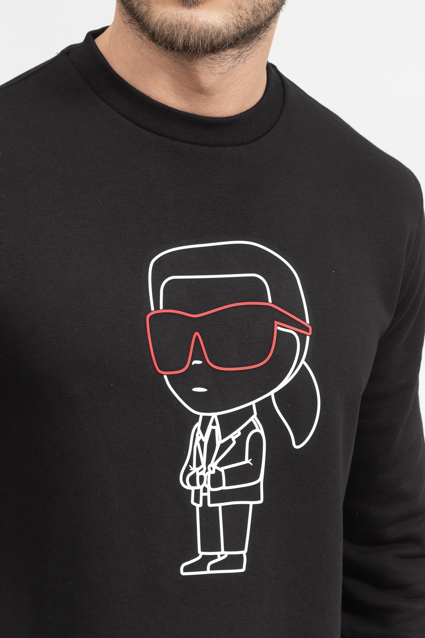 KARL LAGERFELD Round Sweatshirt Slim Fit Uni Sex
