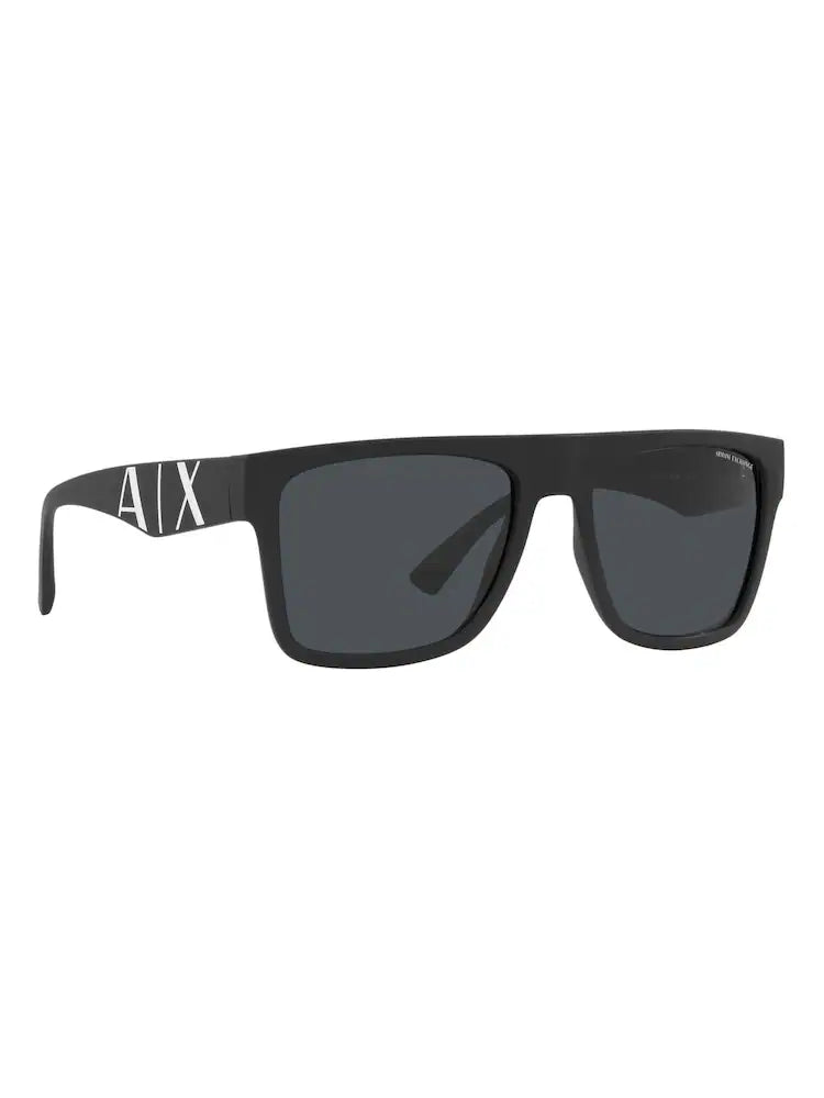 Armani Exchange Black Ax4113S Rectangle Sunglasses unisex