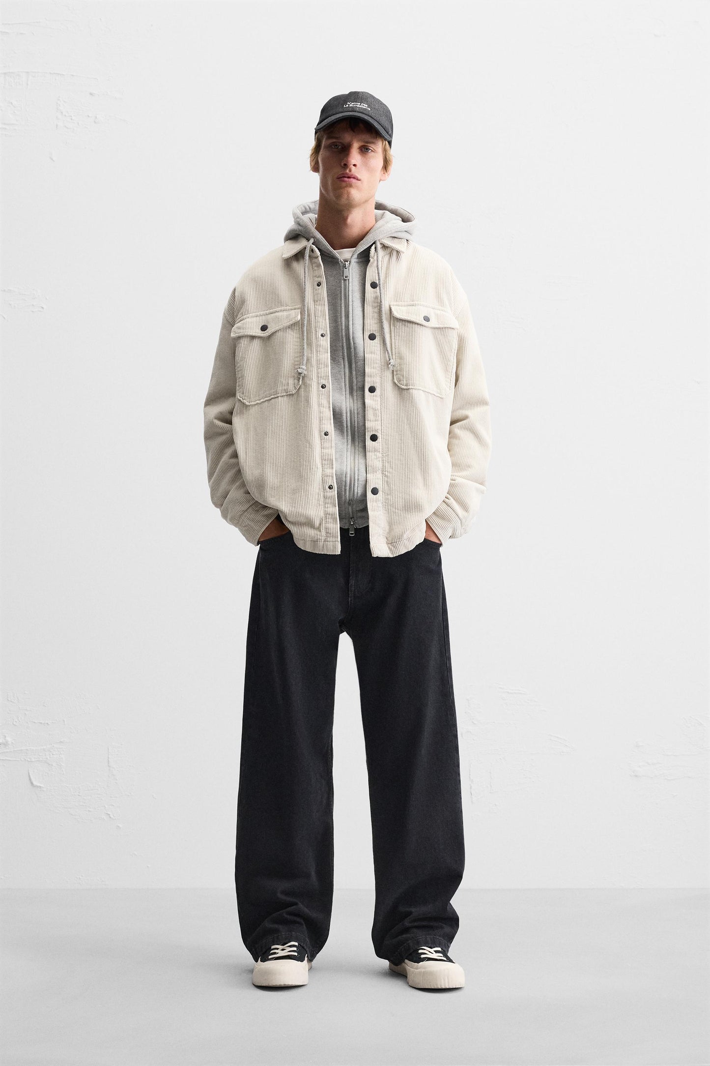 Over Shirt Zara Suede Shirt off white
