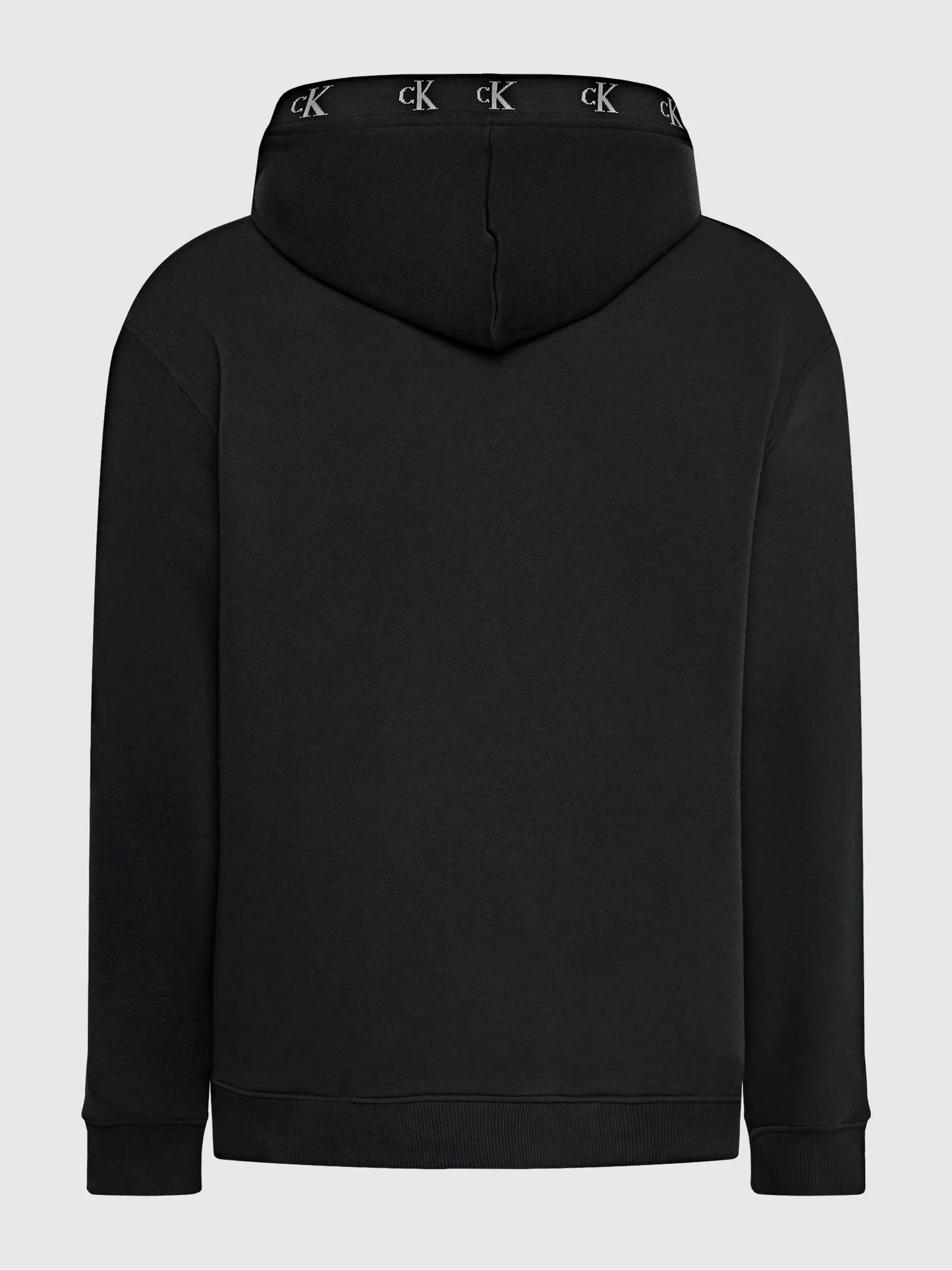 Calvin Klein HOODIE JACQUARD FLEECE   BLACK