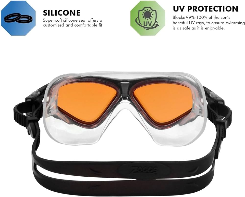 Zoggs Unisex Tri-vision Mask Tri-Vision Mask Grey Black Tint Copper adults