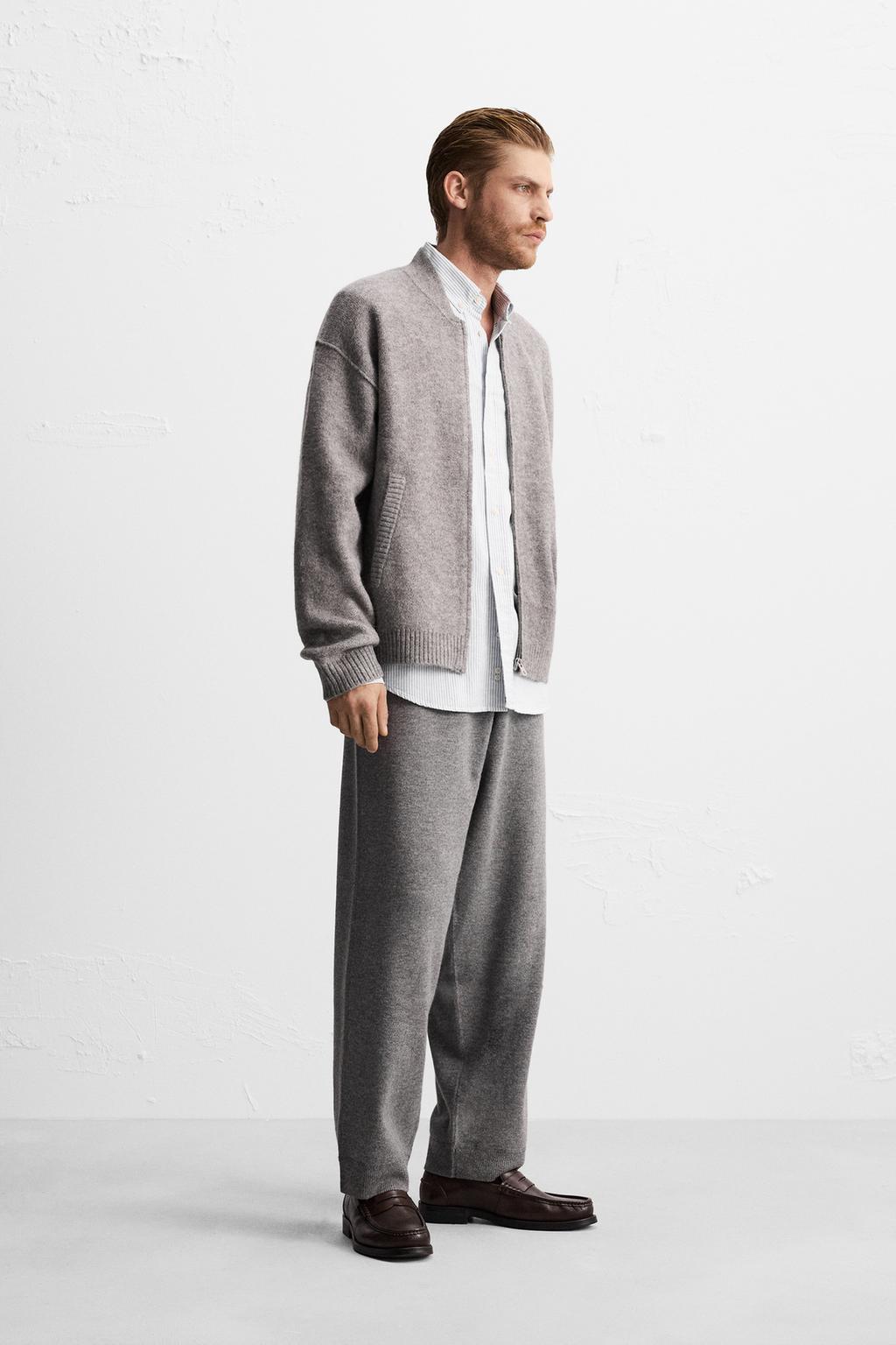 Jacket Zara Zip Up Wool