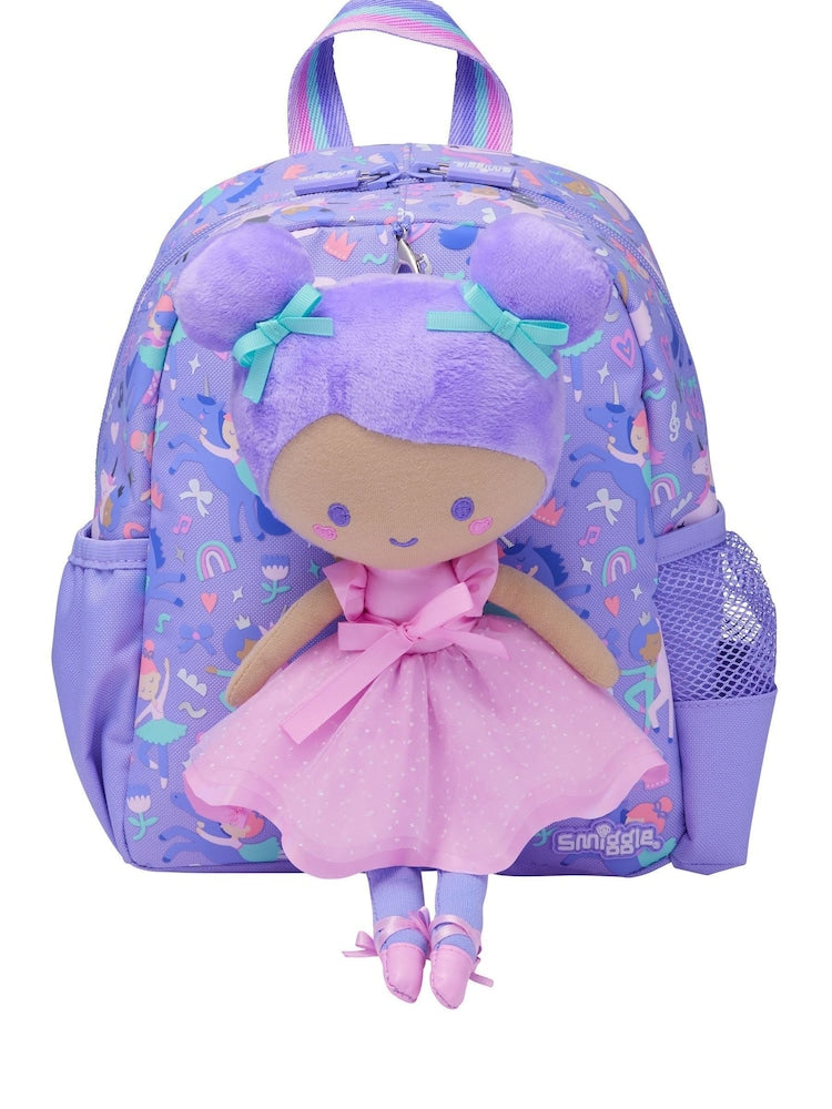 Smiggle teeny tiny backpack come with ballerina plush
