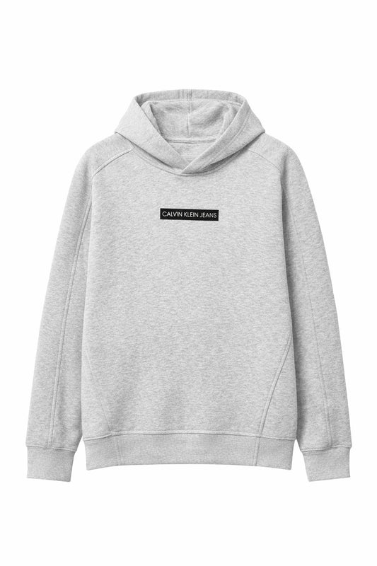 CALVIN KLEIN Relaxed Hoodie in Organic Cotton Blend Fleece unisex