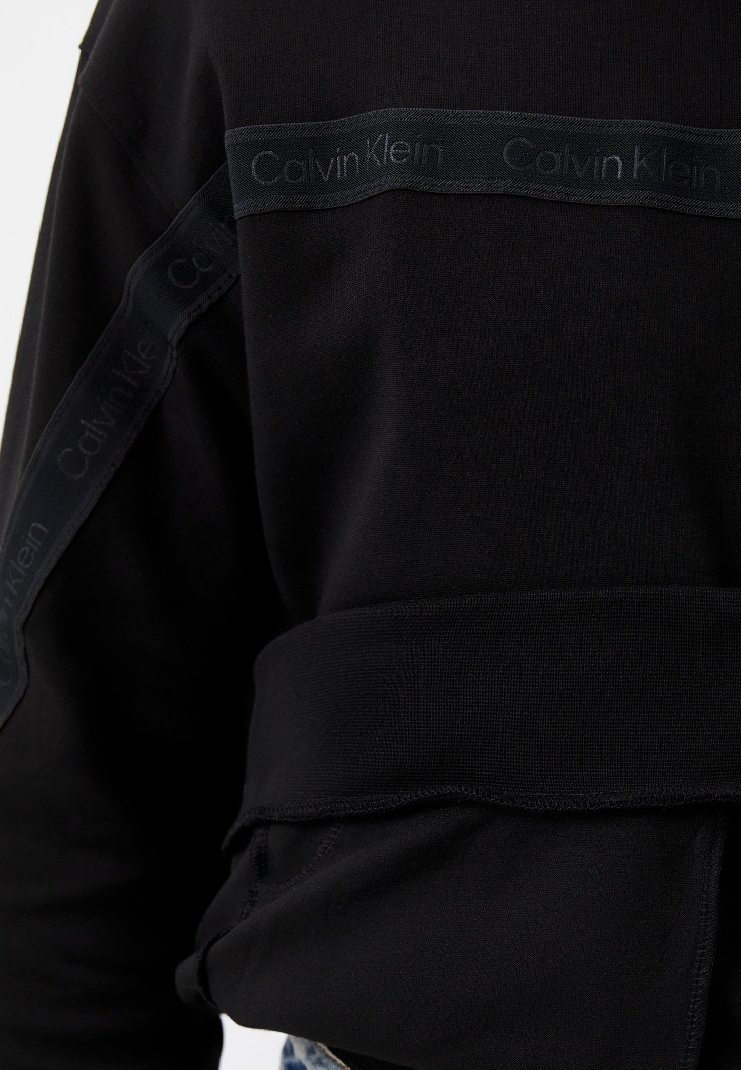 Calvin Klein sweatshirt Logo Tape INTERLOCK Q Hood
