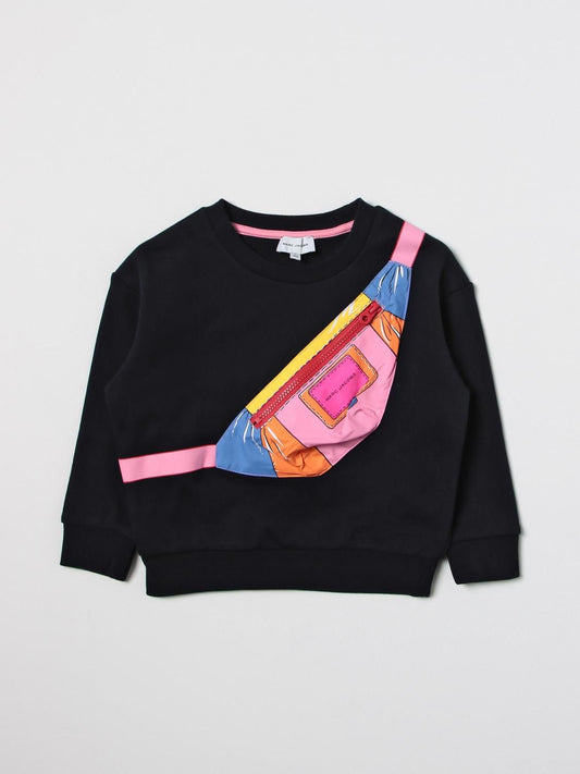 MARC JACOBS Girls Blue Crossbody Bag Sweatshirt