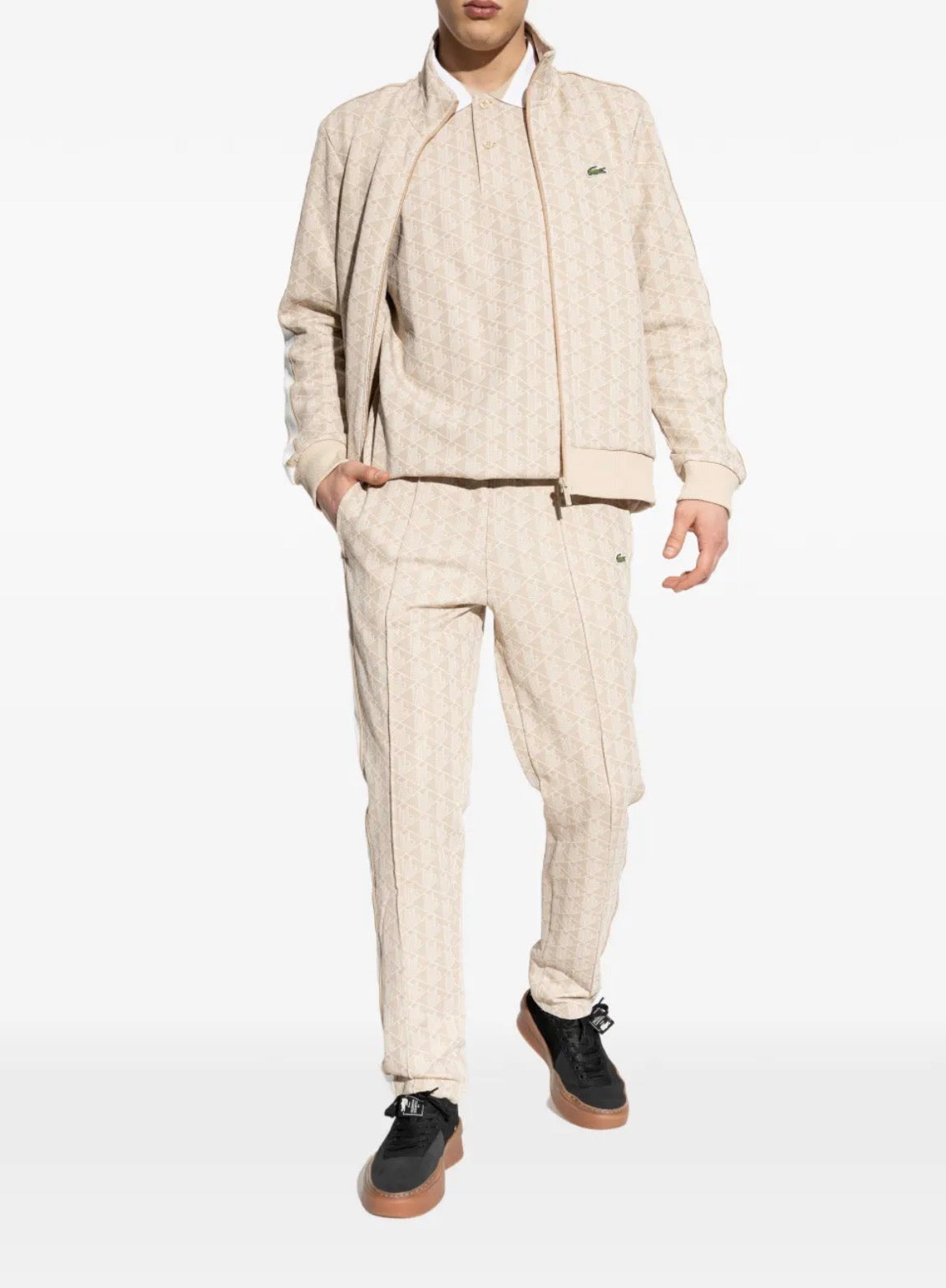 Lacoste Monogram Jacquard Polo Shirt