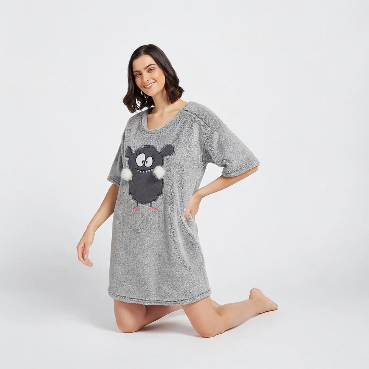 Textured Night Shirt